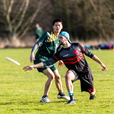 A great pass is made by Staffs around a Nottingham player