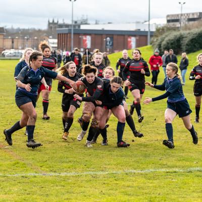 Staffs are slowed down through multiple Birmingham players tackling one player 
