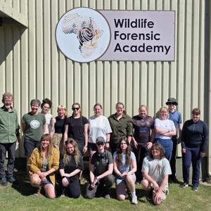 Students at the Wildlife Forensic Aacadmy web