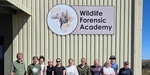 Students at the Wildlife Forensic Aacadmy web